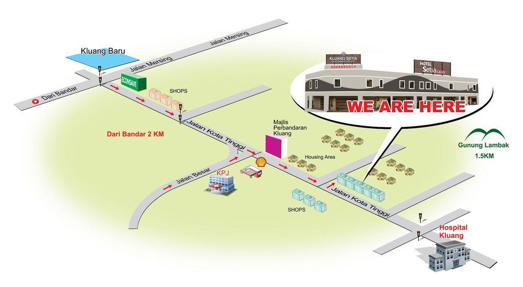 Hotel Setia Kluang Exterior foto